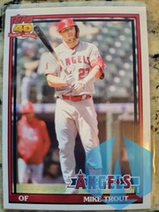 2021 Archives Topps 40 Years of Baseball Mike Trout #200 Los Angeles Angels